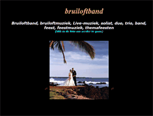 Tablet Screenshot of bruiloft-band.eu